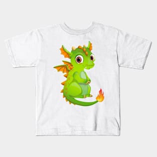 Shy Young Dragon Kids T-Shirt